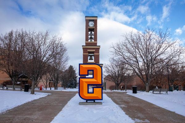 The S in front of the Bell Tower